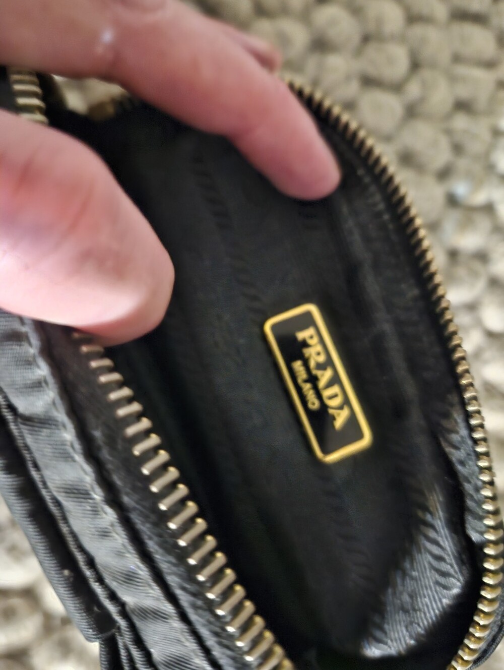 Prada Black Mini Pouch - Picture 2 of 5